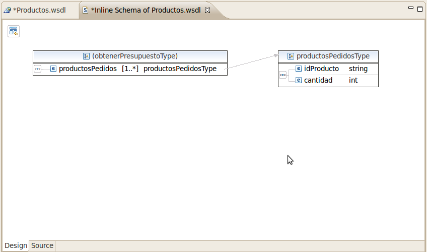 Elementos en productosPedidosType