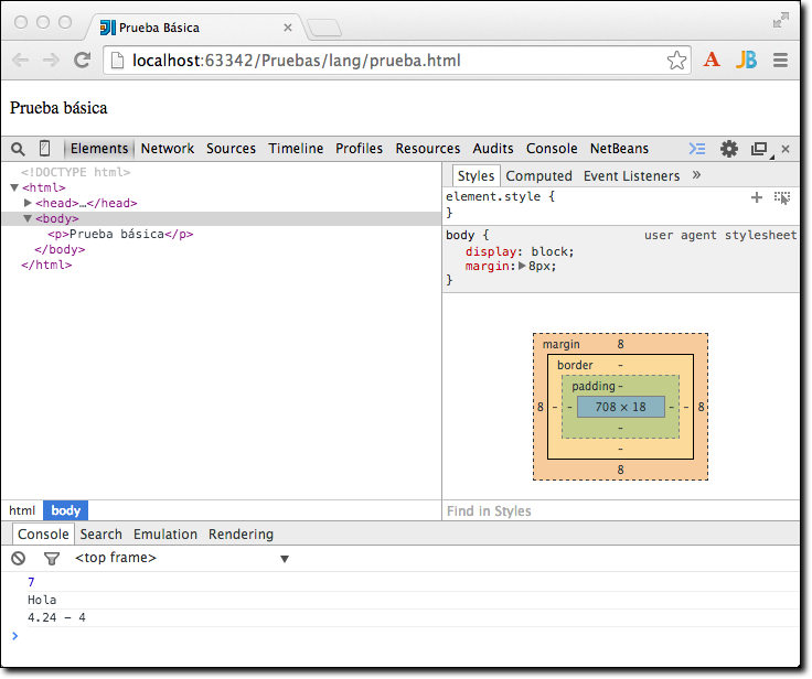 DevTools en Google Chrome