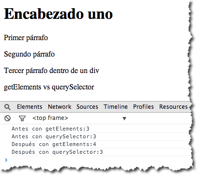 getElement vs querySelector