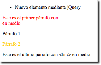 Resultado de crear contenido