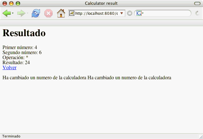 Mensajes del manejador de eventos ValueChange.