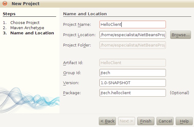 Datos de la creaci&oacute;n del proyecto
