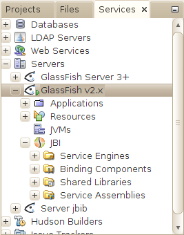 Servidor Glassfish v2.x con en runtime JBI