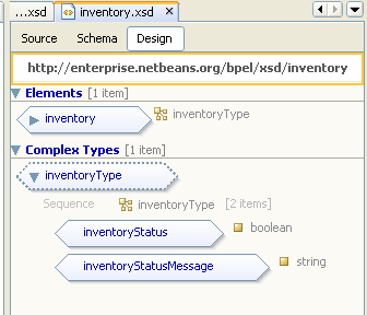 Esquema inventory.xsd
